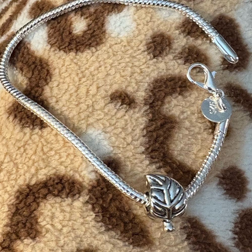 Bracelet- 7.87 length Authentic 925 Sterling Silver Snake Chain Bracelet - Picture 5 of 11